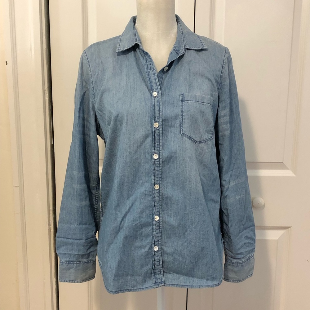 J. Crew Chambray Button Down Shirt